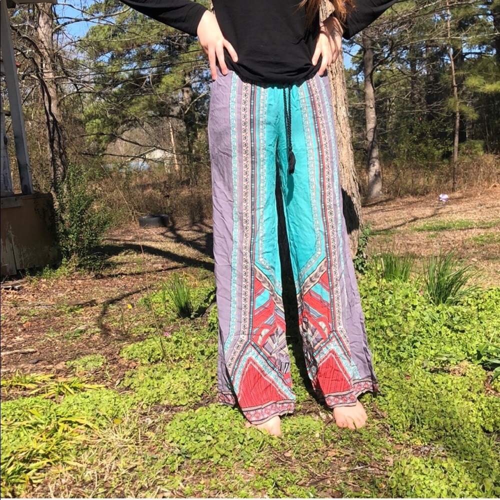 ✨Shrinking Violet Boho Wide Leg Pants✨